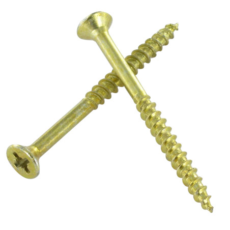1 x Vite Per Legno E Truciolato3 Testa Forata Pozy 4,5X40 Filettatura Parziale Bicromato