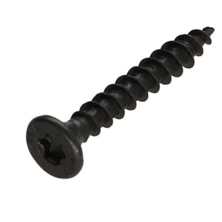 1 x Vite Per Legno E Truciolato3 Testa Forata Dentellato 3,5X20 T10 Acciaio Zincato Nero