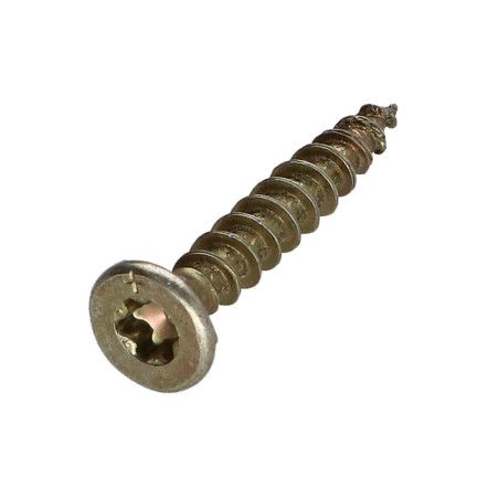 1 x Vite Per Legno E Truciolato3 Testa Forata Dentellato 4,5X30 T20 Bicromato