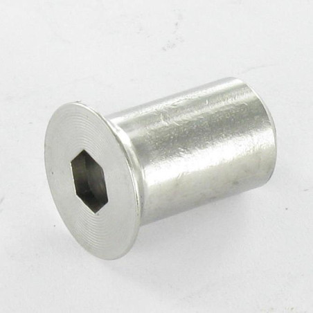 1 x Dado A Manicotto Combifix Testa Forata Diametro Della Testa: 14 Diametro Gambo Del Bullone 10 Lunghezza Totale 17 M8