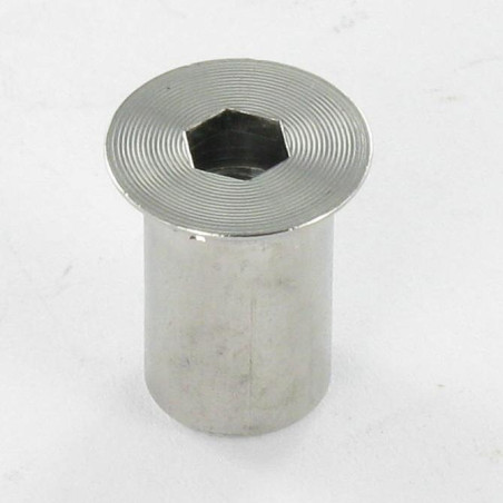 1 x Dado A Manicotto Combifix Testa Forata Diametro Della Testa: 14 Diametro Gambo Del Bullone 10 Lunghezza Totale 17 M8