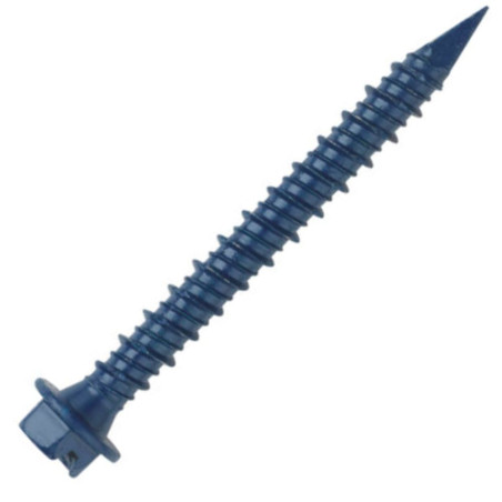 1 x Vite Per Calcestruzzo Testa Esagonale Con Intaglio 6,5X45 Blue Ruspert