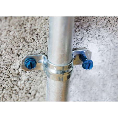 1 x Vite Per Calcestruzzo Testa Esagonale Rondella Di Tenuta Con Guarnizione In Neoprene Epdm 6,5X57 Blue Ruspert