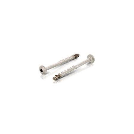 1 x Vite Per Calcestruzzo Testa Bombata T30 Acciaio Inox A4 7,5X100 Filettata Su 45