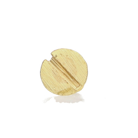 1 x Vite Per Legno E Truciolato Testa Forata Con Intaglio 3,5 x 12 Ottone