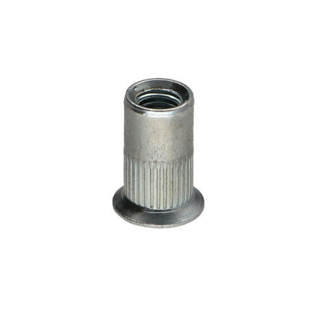 1 x Dado rivettabile Dentellato Testa Forata M10X21 ACFC 45 Zincate