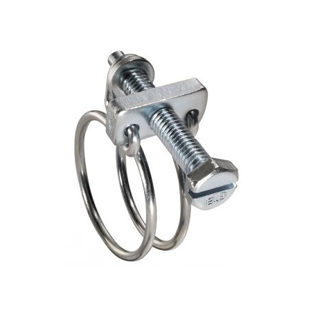 1 x Fascetta stringitubo a doppio filo Diametro 31 con 35 Acciaio Inox W4
