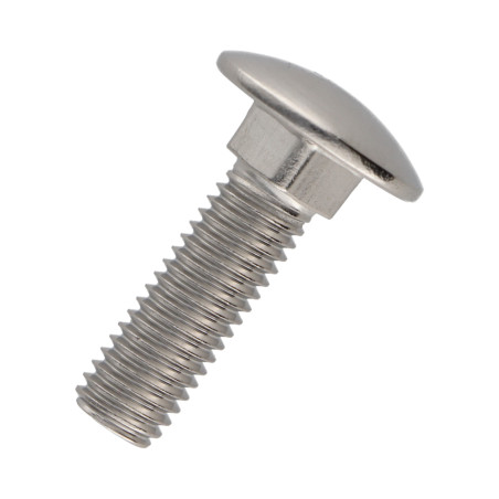 1 x Testa Poelier Con Colletto Quadrato Acciaio Inox A2 M10X25 Discussione completa