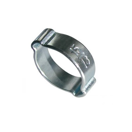 1 x Fascetta stringitubo due Alette Diametro 23 con 27 Acciaio Zincato W1