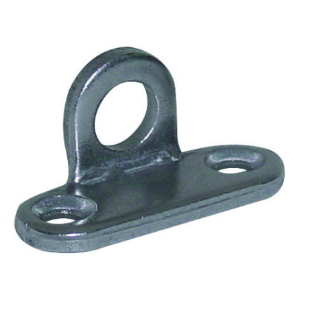 1 x Staffa di fissaggio con occhiello Diametro 9 mm Acciaio Grezzo