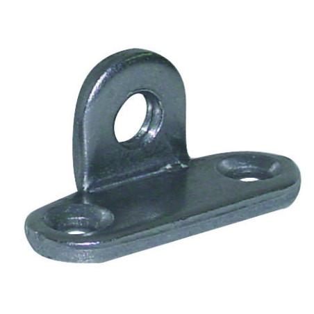 1 x Staffa di fissaggio con occhiello Diametro 7 mm Acciaio Grezzo