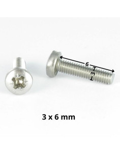 Vite Per Metalli testa bombata larga Pozi PZ4 M3X6... 2