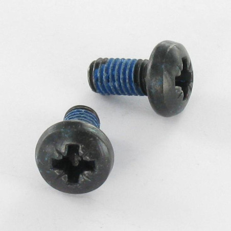 1 x Vite Per Metalli testa bombata larga Pozi PZ6 M6X12 Acciaio Zincato Nero Frenafiletti