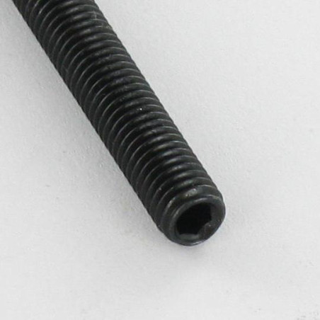 1 x Vite Per Metalli Senza Testa Con Cava Esagonale Chiave Esagonale Da 4 M8X18 Punta Conica Acciaio Zincato Nero