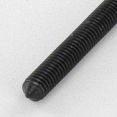 1 x Vite Per Metalli Senza Testa Con Cava Esagonale Chiave Esagonale Da 3 M6X20 Punta Conica Acciaio Zincato Nero