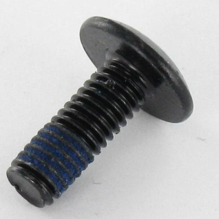 1 x Vite Testa Poelier Larga M6X16 Chiave Esagonale Da 4 Acciaio Zincato Nero Frenafiletti