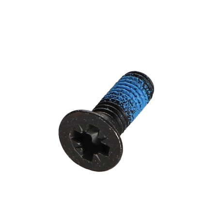 1 x Vite Per Metalli Testa Forata Pozi PZ6 M6X18 Acciaio Zincato Nero Frenafiletti 360°