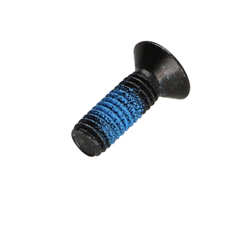 1 x Vite Per Metalli Testa Forata Pozi PZ6 M6X18 Acciaio Zincato Nero Frenafiletti 360°