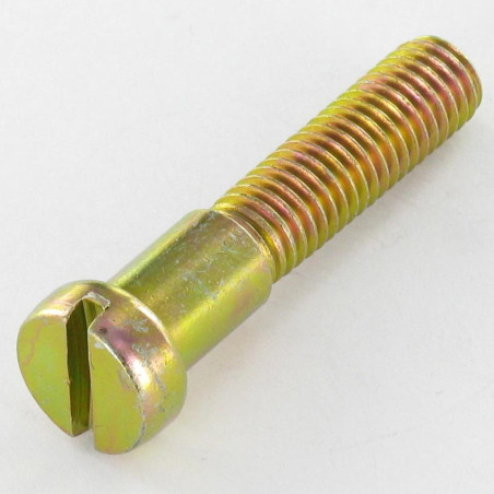 1 x Vite Per Metalli Spalla Testa Cilindrica Piatta Con Intaglio M8X40 Filettata Su 27 Bicromato