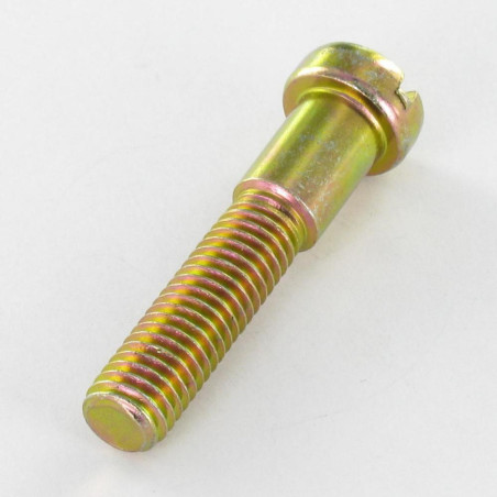 1 x Vite Per Metalli Spalla Testa Cilindrica Piatta Con Intaglio M8X40 Filettata Su 27 Bicromato