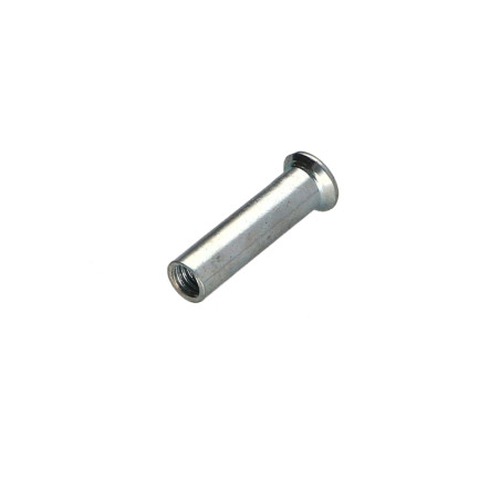 1 x Dado Manicotto Testa Forata Bombata Con Intaglio M4X13 5X20 Zincate