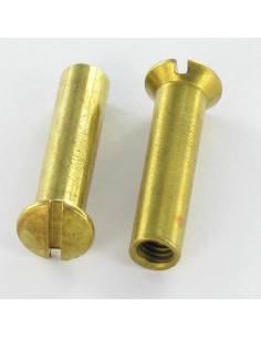 Dado Manicotto Testa Forata Bombata Con Intaglio M4X14...