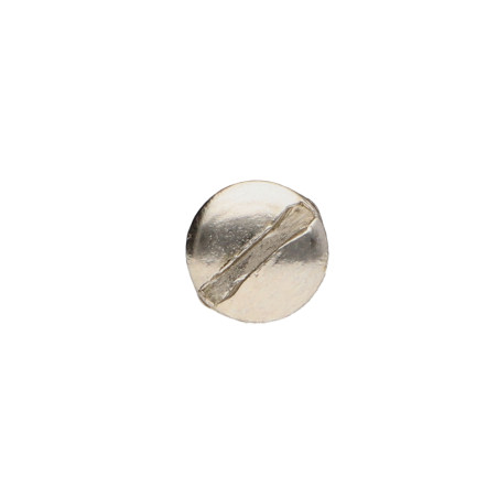 1 x Dado Manicotto Testa Forata Bombata Con Intaglio M4/14 5X20 Zincate