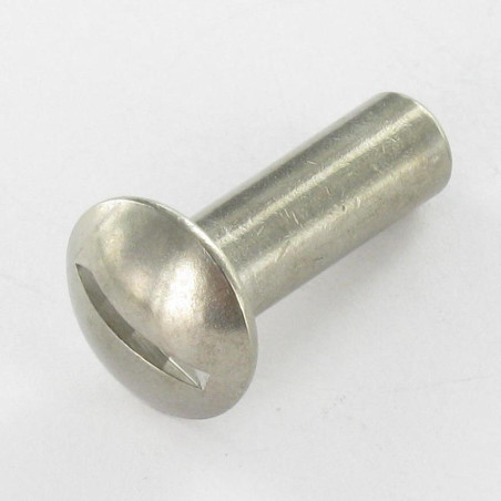 1 x Dado Manicotto Testa Bombata Con Intaglio 8X25 M6X24 Acciaio Inox