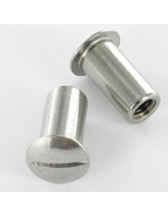 Dado Manicotto Testa Bombata Con Intaglio 12,5X25 M8X22...