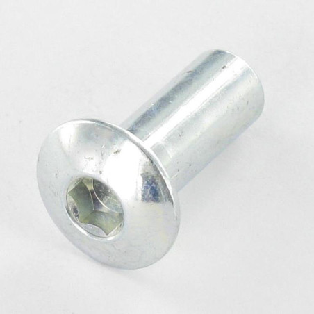 1 x Dado Manicotto Testa Bombata Chiave Esagonale Da 5 M6X16.5 8X20 Zincate