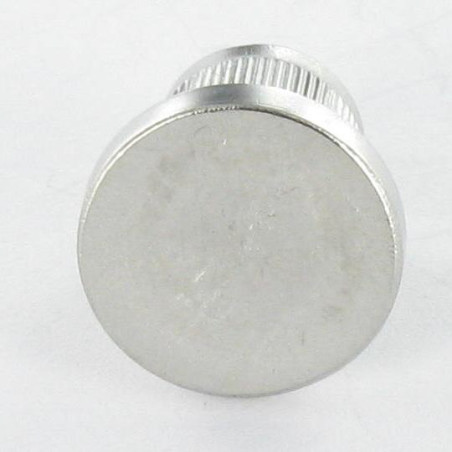 1 x Dado Manicotto Testa Piatta Zigrinata M5X8.5 8X9 316L
