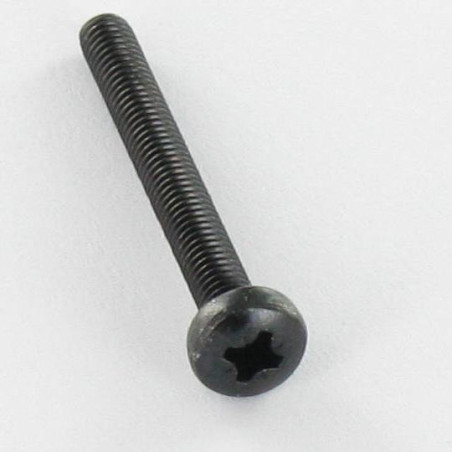1 x Vite Per Metalli Acciaio Inox A2 testa bombata larga Pozi PZ4 M3X25 Nero microviti