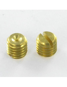 Vite Per Metalli Senza Testa Con Intaglio Ottone M6X6...
