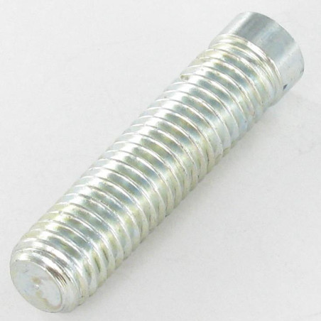 1 x Vite Per Metalli Zincate Senza Testa M8X35 Filettata Su 30 Punta Piatta Chiave Esagonale Da 5