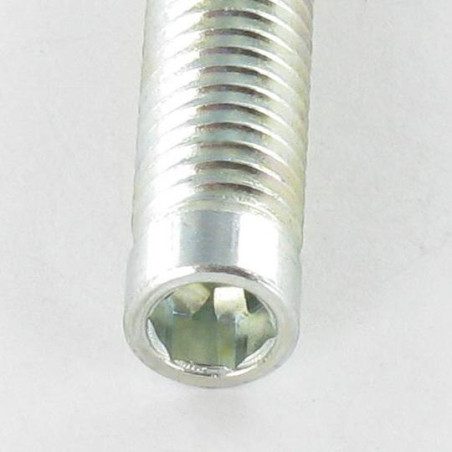 1 x Vite Per Metalli Zincate Senza Testa M8X35 Filettata Su 30 Punta Piatta Chiave Esagonale Da 5