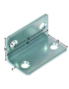 Staffe 25X25X45 4 Fori Diametro 6 Zincate 2