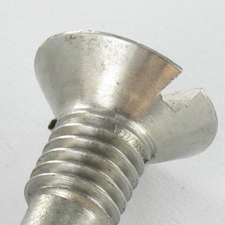 1 x Vite Per Metalli Testa Forata Con Intaglio 16X37 Filettata Su M8 Circa una tonnellata lungo Acciaio Inox