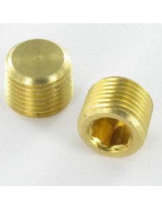 1/8 GAS Lunghezza 8 Esagono Incassato Chiave 5 Ottone R.1101