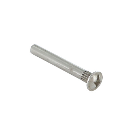 1 x Dado Manicotto Testa Testa Poelier Larga Pozy Con Intaglio M4X15 5X40 Acciaio Nichel