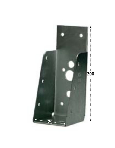 1 x Zoccolo TRAVE Senza LABBRO Sendzimir 75X200