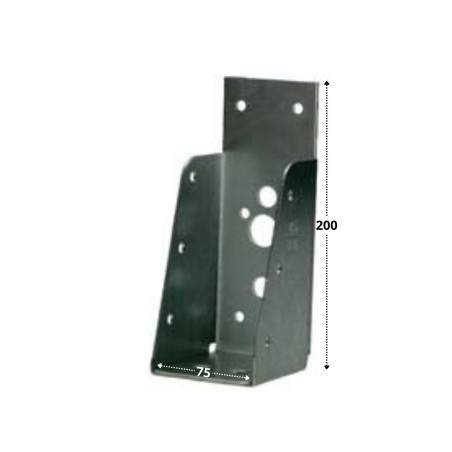 1 x Zoccolo TRAVE Senza LABBRO Sendzimir 75X200