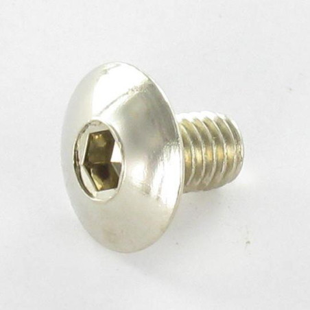 1 x Vite Testa Poelier Larga M6X50 Chiave Esagonale Da 4 Acciaio Nichel