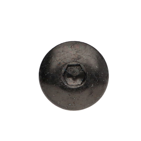 1 x Vite Testa Poelier Larga M6X25 Chiave Esagonale Da 4 Acciaio Zincato Nero Frenafiletti