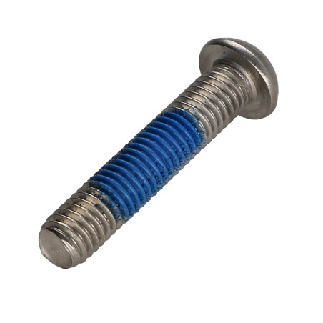 1 x Vite Per Metalli Acciaio Inox A2 Di Sicurezza Testa Bombata T40 con perno M8X40 Frenafiletti