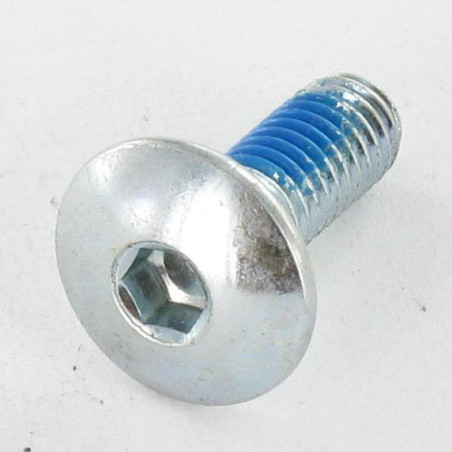 1 x Vite Testa Poelier Larga M6X16 Chiave Esagonale Da 4 Zincate Frenafiletti