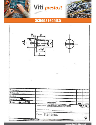 1 x Dado Manicotto Testa Bombata Con Intaglio...