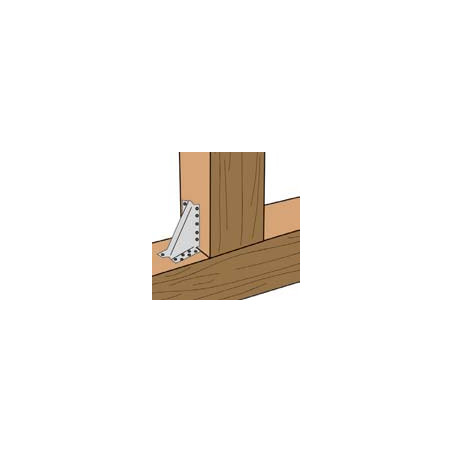 1 x Supporto per trave senza aletta Sendzimir 130X130X7
