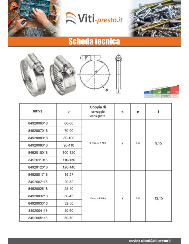 1 x Fascetta stringitubo banda non perforata da...