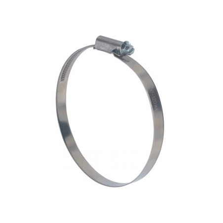 1 x Fascetta stringitubo testa decentrata banda non perforata da 7 Diametro 12 con 18 Acciaio Inox W4