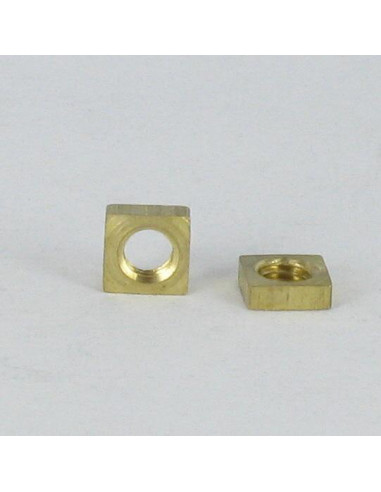 1 x Dado Quadrato Ottone M4 8X8X3,2